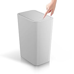 TIPGO Bathroom Trash Can with Lid, 4 Gallon / 15