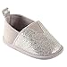 Luvable Friends Unisex Baby Crib Shoes, Silver Spark, 0-6 Months