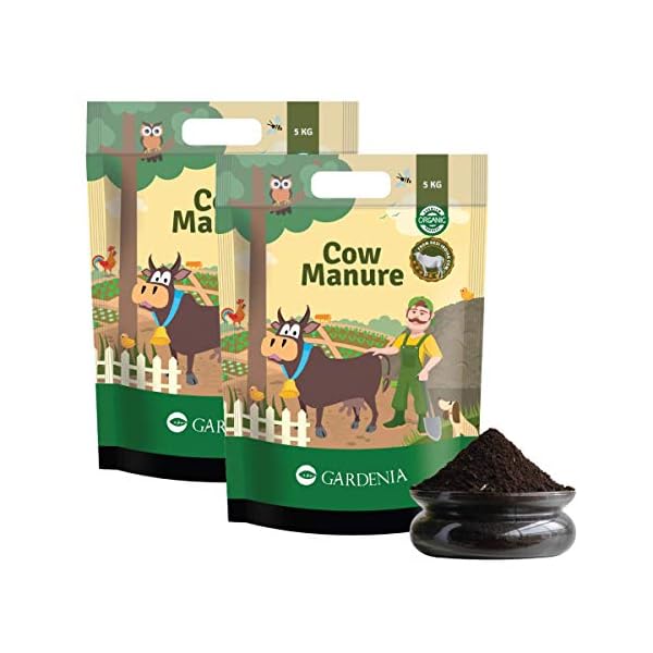 Ugaoo Cow Dung Manure Fertilizers for Plants & Home Gardening - 10 Kg