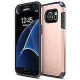 Galaxy S7 Case, Trianium [Protak Series] Ultra Protective Cover Case for Samsung Galaxy S7 [Rose Gold] Dual Layer + Shock-Absorbing Bumper Hard Case