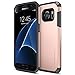 Galaxy S7 Case, Trianium [Protak Series] Ultra Protective Cover Case for Samsung Galaxy S7 [Rose Gold] Dual Layer + Shock-Absorbing Bumper Hard Case
