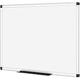 VIZ-PRO Magnetic Dry Erase Board, 24 X 18 Inches, Silver Aluminium Frame