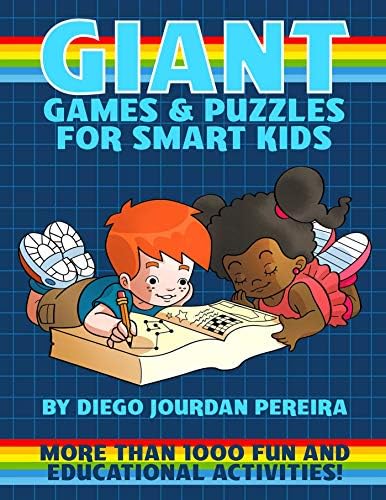 Giant Games and Puzzles for Smart Kids: More Than 1000 Fun and Educational Activities Paperback – 2 May 2019