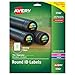 Avery Glossy Clear Round Labels, 1.625