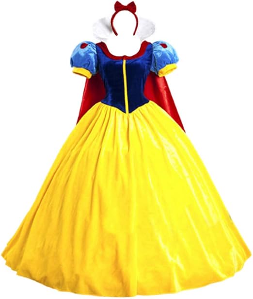 Tutu Dreams Schneewittchen Kostum Fur Damen Erwachsene Prinzessin Kleid Halloween Karneval Party Gelb Large Amazon De Bekleidung