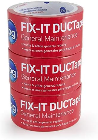 IPG Fix-It DUCTape, General Maintenance Duct Tape, 1.88" x 10 yd, Silver (3-Pack)