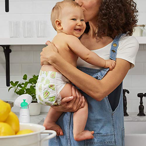 Silicone Manual Breast Pump with Breastfeeding Milk Saver Stopper in Gift Box, 100% Food Grade Silicone BPA Free(4oz/100ml), Green