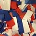 Biodegradable Tissue Confetti Rectangles, Red/White/Blue Color – Ultimate Confetti Fluttering Tissue Paper for Confetti Cannon & Launcher Use, Table Decorations, & More (20 Handfuls per Bag, 1 lb)