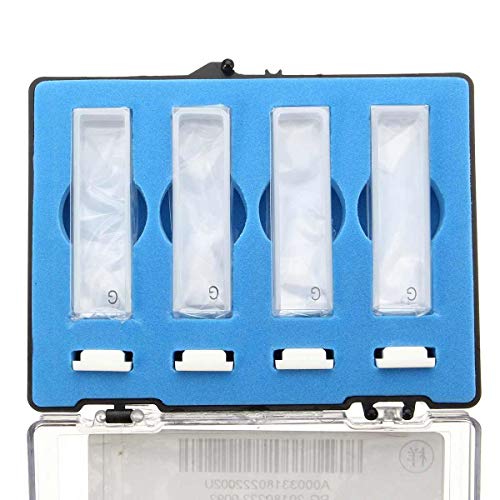 4Pcs 10mm 3.5ml Standard Quartz Spectrophotometer Cuvette for Lab School Educational Quartz Spectrophotometer Cuvette with Box