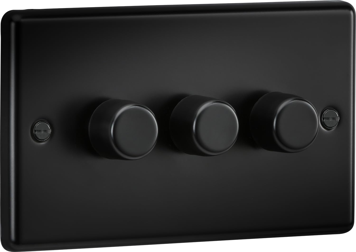 Knightsbridge 3G 2 Way 10-200W (5-150W LED) Intelligent dimmer - Matt Black