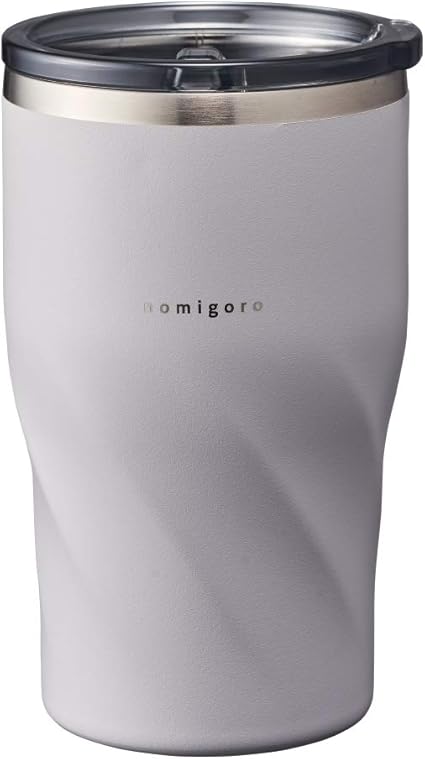Amazon Co Jp ドウシシャ タンブラー ふた付き 0 36l 飲みごろ グレー Chic ホーム キッチン