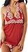 Womens Halter Babydoll Lingerie Set Plus Size(M,Red)