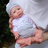 SERENDOLL 18.5 inch Realistic Full Silicone Baby Doll,Lifelike Reborn Baby Dolls, Toy, and Collectible.Bald Girl 013