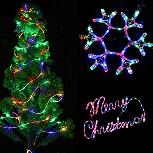 Aityvert LED Rope Lights Outdoor 39FT 120 LED String Lights 8 Modes Battery Operated Fairy Lights with Remote Timer, Decoration Lighting for Garden Patio Party Weddings Christmas Décor (2 Pack)