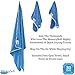MemorySoft New Luxury Microfiber On-The-go Quick Dry Towel Bath Size - Includes 2 Freebie Towels & Case - Compact for Travel, Gym, Camping, and The Beach