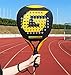 GRANDCOW Padel Racket Padel Racquet Carbon Fiber Surface with EVA Memory Flex Foam Core Diamond Shape Pop Tennis Paddle Rackets (Yellow)