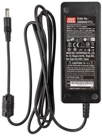 YZY TECH60W AC to DC Desktop 48V 1.25A Power Supply Adapter 50/60Hz Switching Adaptor Charger Interface 5.5 x 2.5mm for PoE Switch or PoE Injector