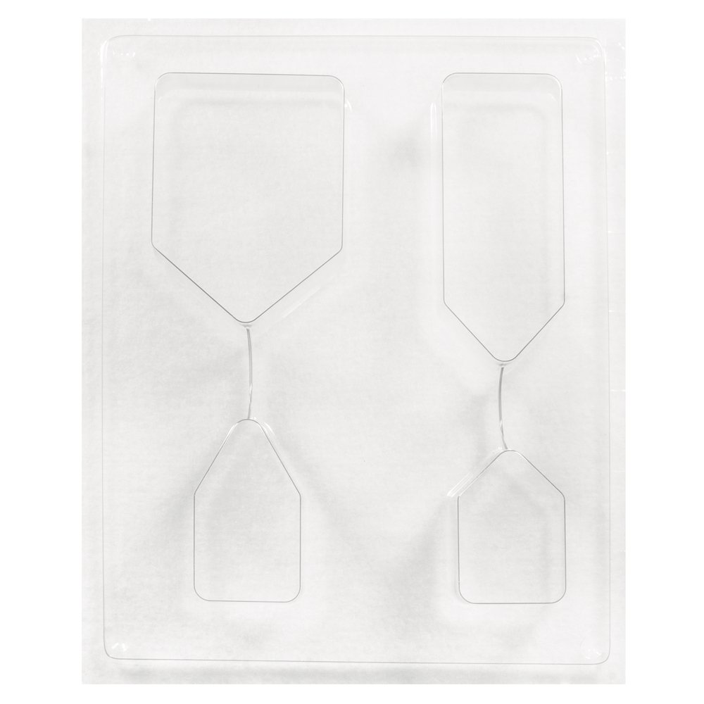 Rayher House-Shaped Casting Mould for Concrete Crafts, Tray with Four House Shapes for Moulding, various sizes from 5.5-10.5cm, plastic, 36058000