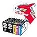 KINGWAY Compatible Ink Cartridge Replacement for HP 932XL 933XL Work with HP Officejet 6700 6600 7612 7610 6100 7110 7510 Printer 5 Pack(2 Black,1 Cyan,1 Magenta,1 Yellow)
