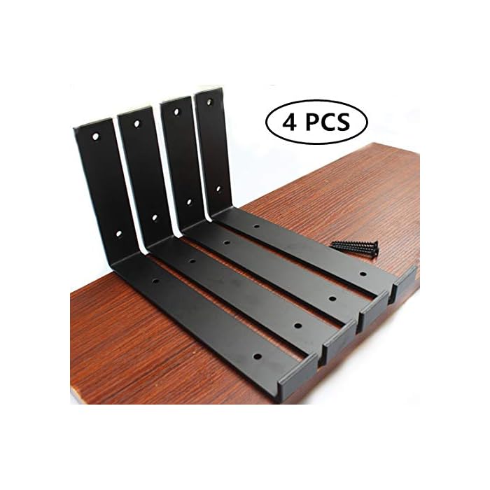 Buy 4 Pack 925"L X 6"H X 15"W J Lip Shelf Bracket Rustic Industrial