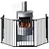 BabyDan XXL Flex Hearth Gate Black: Amazon.co.uk: Baby