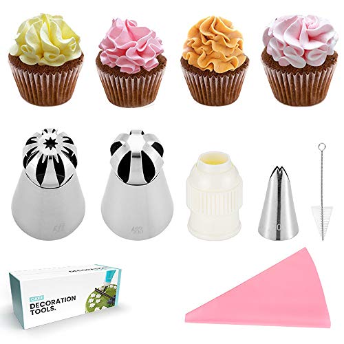 Russian Ball Tips Set, Tulip Sphere Buttercream Icing Piping Nozzles