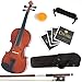 Mendini By Cecilio Violin For Beginners, Kids & Adults - Beginner Kit For Student w/Hard Case, Rosin, Bow - Starter Violins, Wooden Stringed Musical Instruments