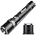 RUIMX Arc Fire Starter Lighter with 3 Mode LED Flashlight and Zoomable Attack Head for Outdoor Camping, Hiking (Black, 2 x 18650 Battery, Bike Mount)
