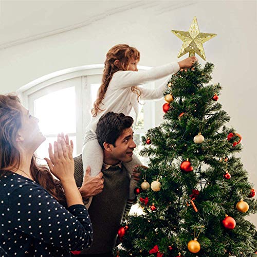 Charlemain Puntale per Albero di Natale, Stella per Punte Albero di Natale Decorazioni per Punte Albero di Natale Topper per Albero di Natale