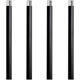 HALIGATE Matte Black M10 Threaded Extension Rod for Pendant Light, Island Lighting, Chandeliers,Lighting Fixture downrods & S