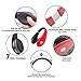 On-Ear Headphones for Girls/Woman, Bluetooth Wireless Stereo Headsets with Built-in Mic ,Soft Earmuff ,Support Micro SD Card Music Play and FM Radio for iPhone Samsung Cell Phone - Red