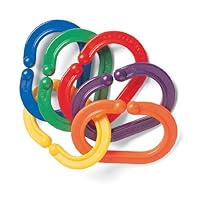 BOOMERINGS® Links, Indestructible 24 Pieces Set to Attach Baby Toys to Stroller & Car Seat by Discovery Toys