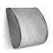 Konnor Curve Memory Foam Back Pillow, Lumbar Support Drive Seat Cushion Car Sofa Office Chair Back Support Relief Back Pain Pillow Waist Cushion Backrest Pad Gray