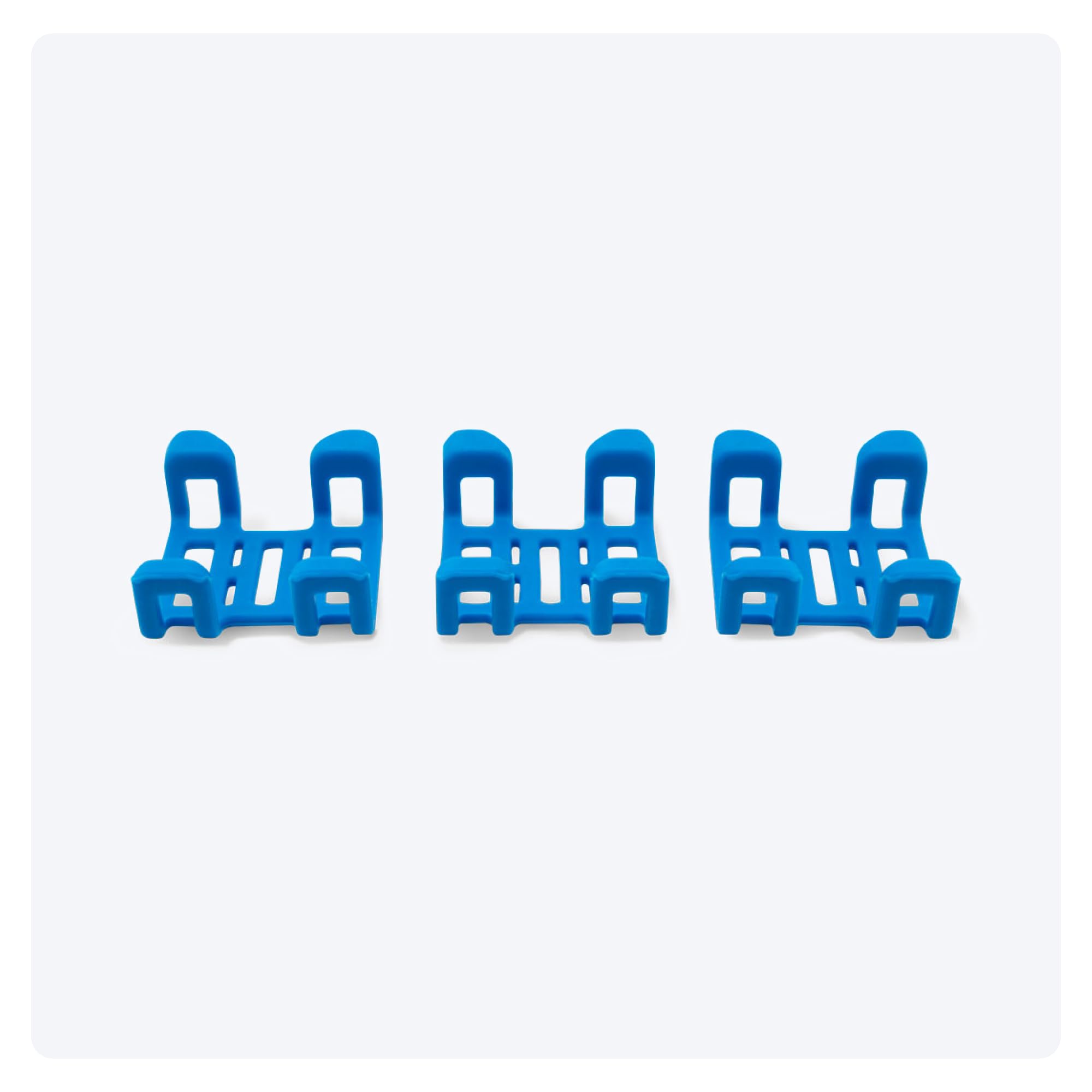 Tractive GPS Dog Tracker Rubber Clips x3 (Standard), Blue, 2.8 cm โ image 1