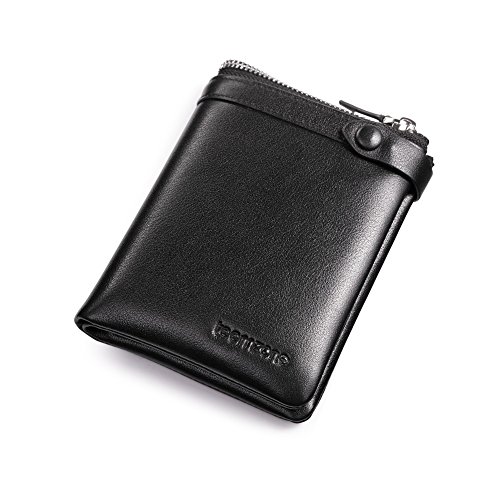 Men s genuine leather wallet, teemzone bifold vintage o…