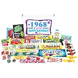Woodstock Candy 1968 50th Birthday Gift Box - Nostalgic Retro Candy Mix from Childhood for 50 Year Old Man or Woman Jr.
