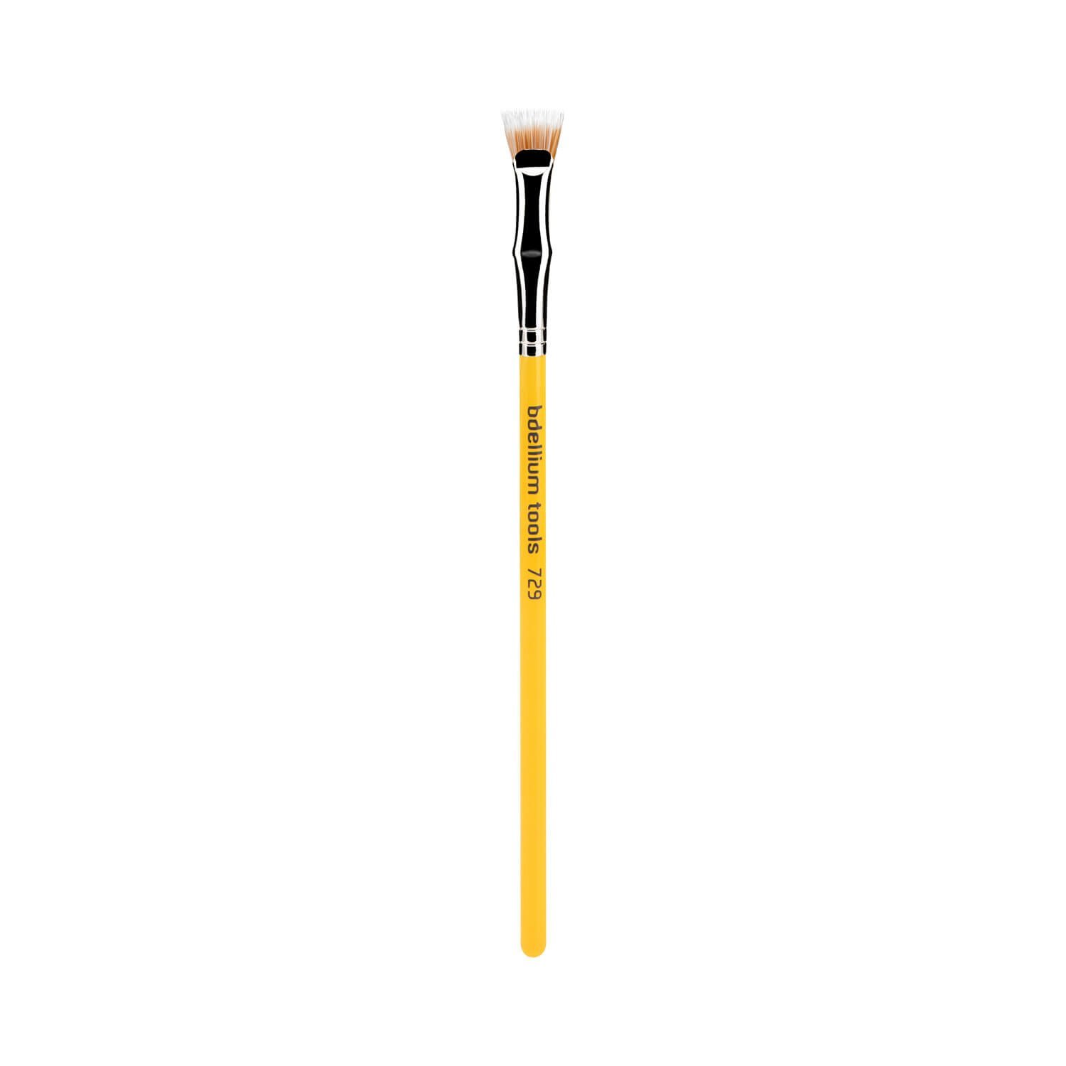 Bdellium Tools Professional Makeup Brush Studio Line - Duet Fiber Bent Mascara Fan 729