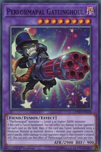 yu-gi-oh Performapal Gatlinghoul - LEDD-ENC28 - Common - 1st Edition - Legendary Dragon Decks (1st Edition)