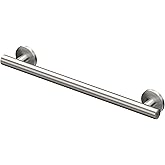 Gatco 853 Latitude II 18 Inch Grab Bar, ADA Compliant, Stainless Steel Bathroom Handicap Safety Bar, for Shower and Bathtub