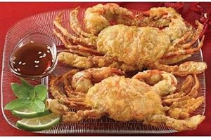 HANDY SEAFOOD Handy Soft Shell Tempura Battered Wild Caught Jumbo Crab -- 36 per case.