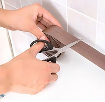 Badewanne Fugen Streifen Kuche Badezimmer Wand Dichtungsband Selbstklebend Pe Wasserdicht Fugen Maschinen 3 8cm Wide Braun Amazon De Kuche Haushalt