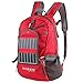 ECEEN Hiking Daypack Ultra Lightweight Packable + Portable Solar Power Battery Pack, Durable Light Camping Backpacks for Men and Women Outdoor Sports