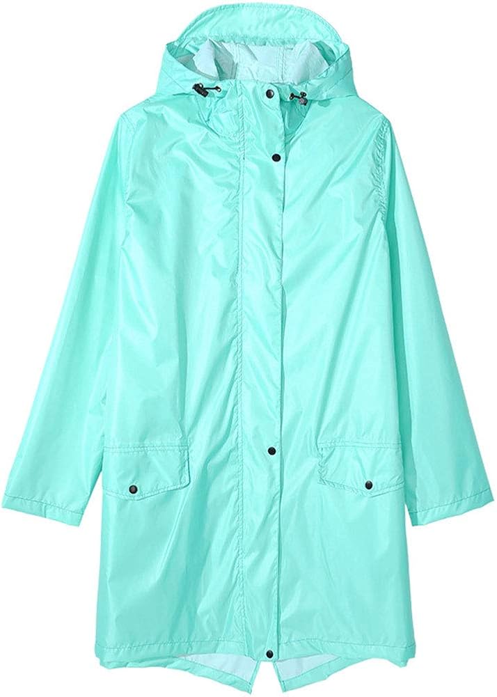 Women's Rain Jacket Waterproof Rain Coat Lightweight Poncho for Adults