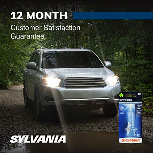 SYLVANIA H1 SilverStar High Performance Halogen Headlight Bulb, High Beam, Low Beam and Fog