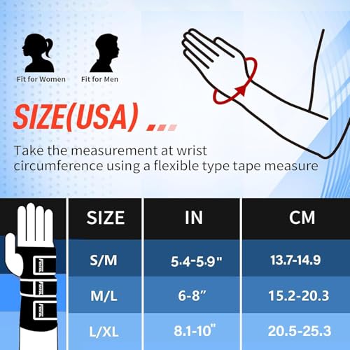 FEATOL Wrist Brace Hand Brace, Carpal Tunnel Wrist Splint Night Support for Women Men, Pain Relief Support -Tendonitis, Arthritis, Sprain, Right Hand, Small/Medium