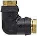 Legris 3102 56 00DOT Nylon & Nickel-Plated Brass Push-To-Connect Fitting, Complies with DOT, 90 Degree Elbow, 1/4