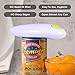 Electric Can Opener, 2AA Batteries Operated Smooth Soft Edge with One-Touch Start Automatic Can Opener for Arthritis Individuals, Seniors (White-HK)