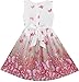 Sunny Fashion Girls Dress Brown Butterfly Double Bow Tie Party Sundress