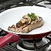 Ecolution Bliss Non-Stick Ceramic Multipurpose Use, Silicone Stay Cool Handle, Easy Clean, Chef, 11 Inch - Fry Pan, Red