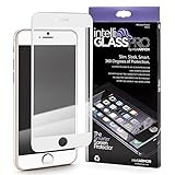 iPhone 6/6S PLUS (5.5 inch ONLY) intelliGLASS PRO EDGE-TO-EDGE (White/Gold) - The Smarter Glass Screen Protector by intelliARMOR To Guard Against Scratches and Drops. Ultra HD Clear, Max Touchscreen Accuracy.